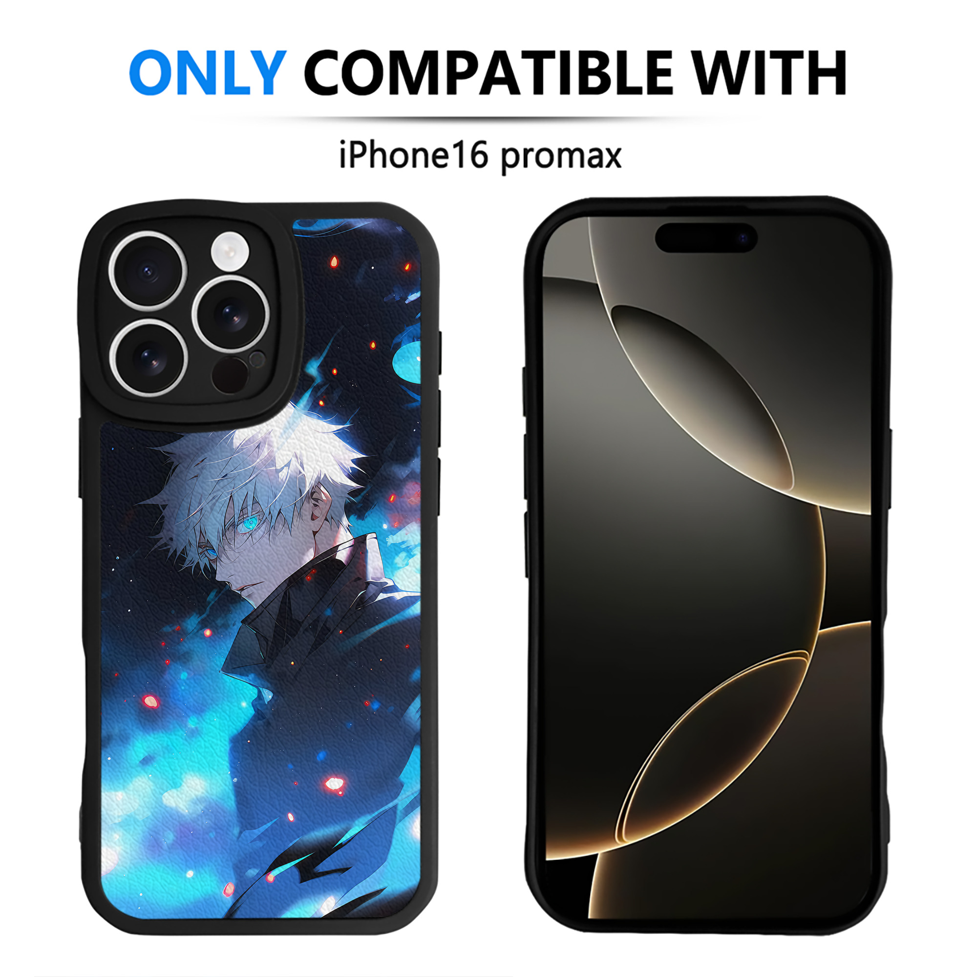 （画像用） 呪術廻戦 Jujutsu Kaisen 【iPhone 16シリーズ対応】シリコンスマホケース（レザー調） 材質：シリコン